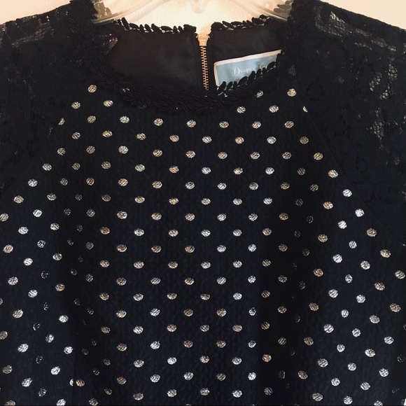 Draper James Net-A-Porter Black Polka Dot Dress - Picture 5 of 10